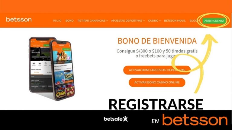 Cómo registrarse en Betsson