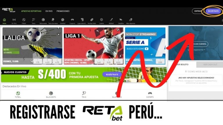 ¿Cómo registrarse en Retabet Perú?